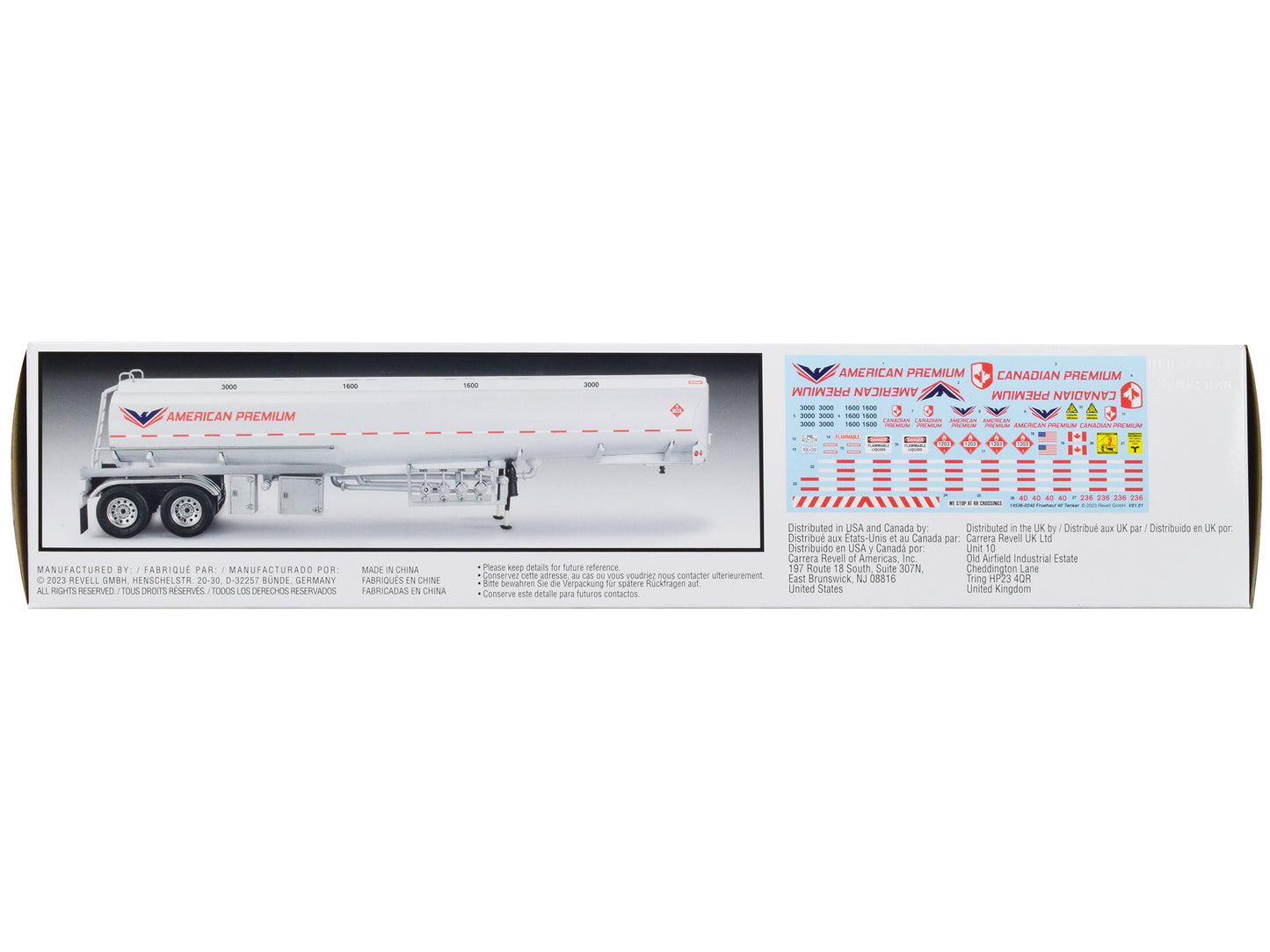 Level 4 Model Kit Fruehauf 40' Tanker Trailer 1/32 Scale Model by Revell-DiecastModeler.com