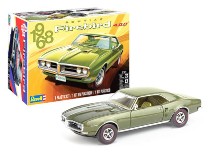 Level 4 Model Kit 1968 Pontiac Firebird 400 2-in-1 Kit 1/25 Scale Model by Revell-DiecastModeler.com