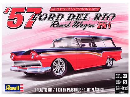 Level 5 Model Kit 1957 Ford Del Rio Ranch Wagon 2-in-1 Kit 1/25 Scale Model by Revell-DiecastModeler.com