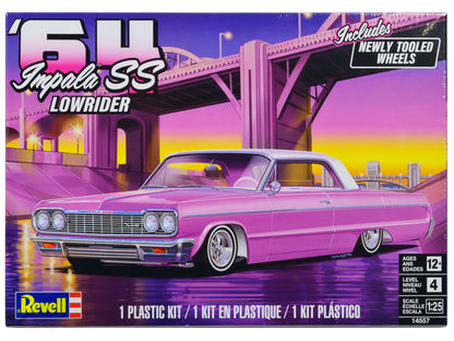 Level 4 Model Kit 1964 Chevrolet Impala SS Lowrider 1/25 Scale Model by Revell-DiecastModeler.com