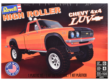 Level 4 Model Kit Chevrolet LUV 4x4 Pickup Truck "High Roller" 1/24 Scale Model by Revell-DiecastModeler.com