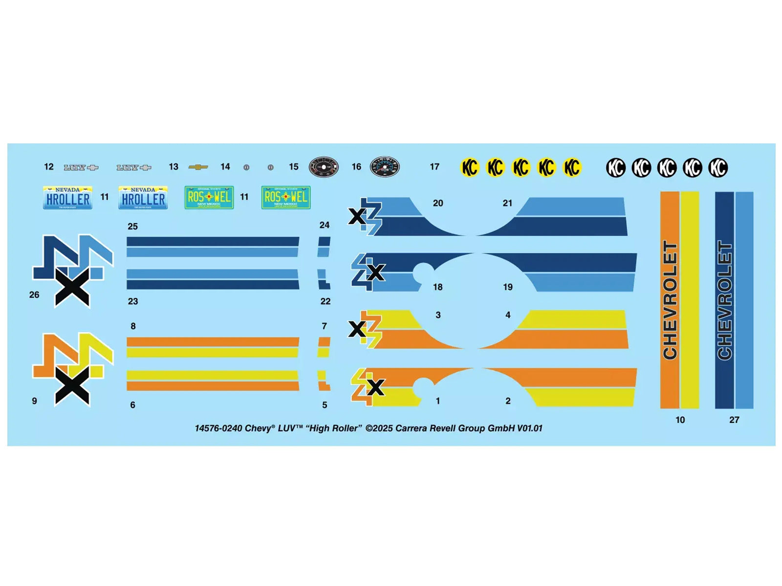 Level 4 Model Kit Chevrolet LUV 4x4 Pickup Truck "High Roller" 1/24 Scale Model by Revell-DiecastModeler.com