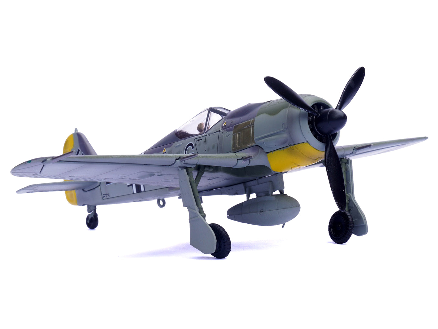 Focke-Wulf Fw 190A Aircraft "14-Victory Ace Hauptmann Wilhelm Gath Stab/JG 26 Schlageter France" (1942) German Luftwaffe 1/72 Diecast Model Airplane by Legion
