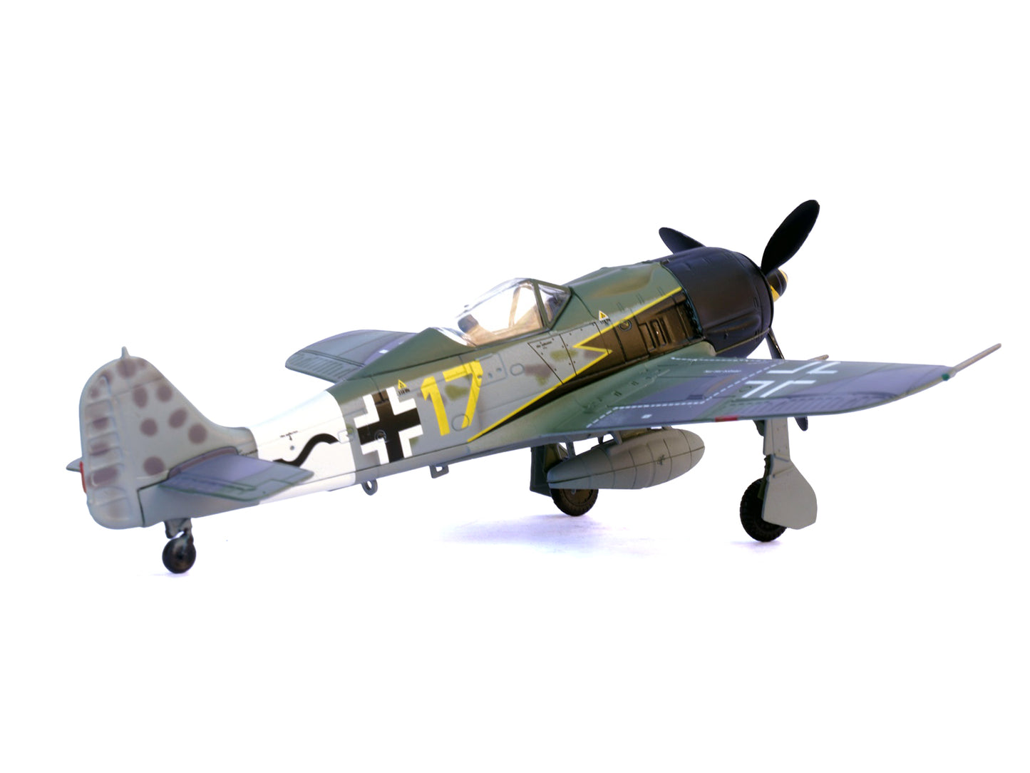 Focke-Wulf Fw 190A Aircraft "Yellow 17 24-Victory Ace Willi Unger 12./JG 3 Udet Germany" (1944) German Luftwaffe 1/72 Diecast Model Airplane by Legion