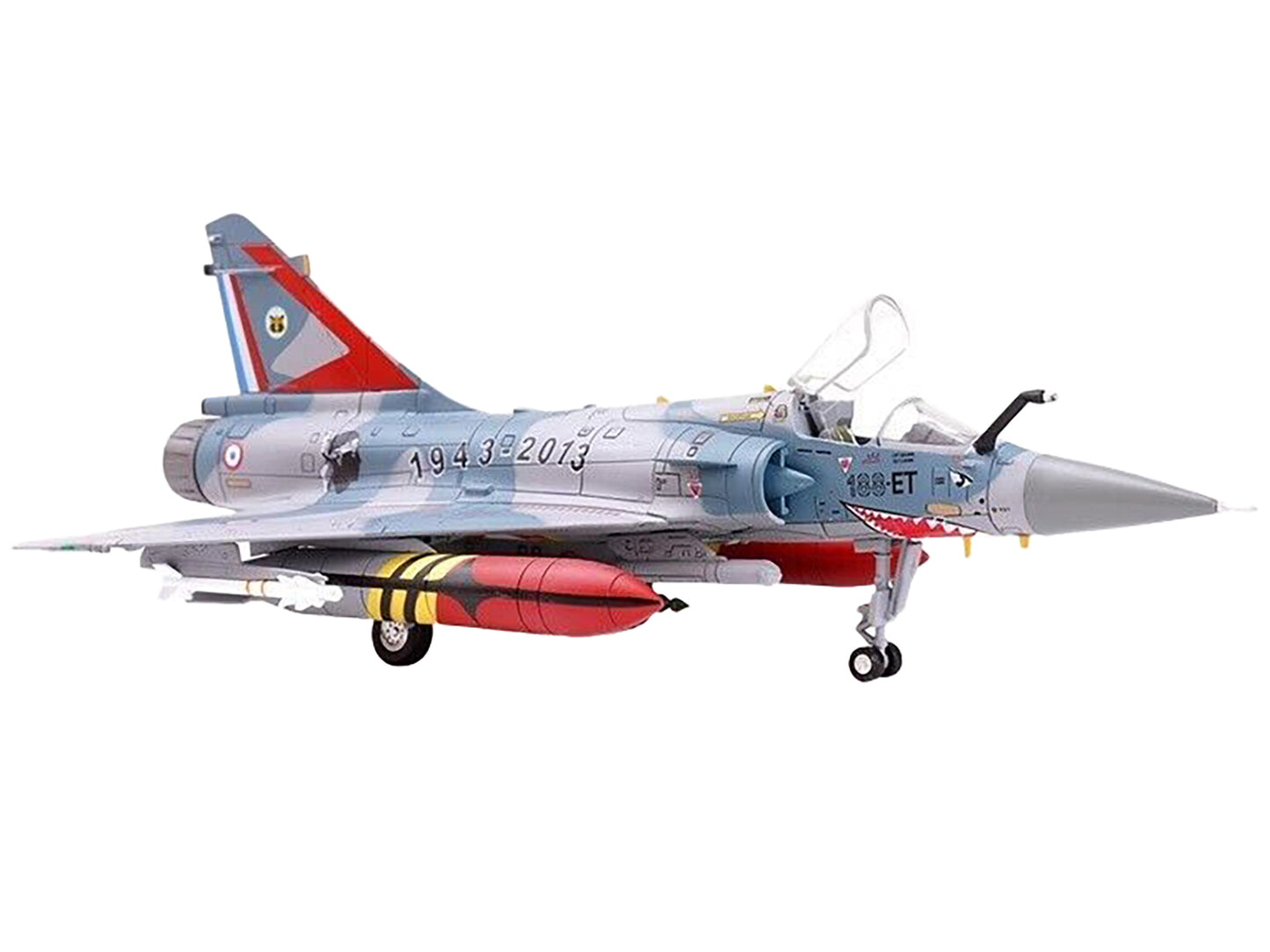 Dassault Mirage 2000-5F Fighter Aircraft "70th Anniversary of Corsica Squadron" French Air Force "Wing" Series 1/72 Diecast Model by Panzerkampf-DiecastModeler.com