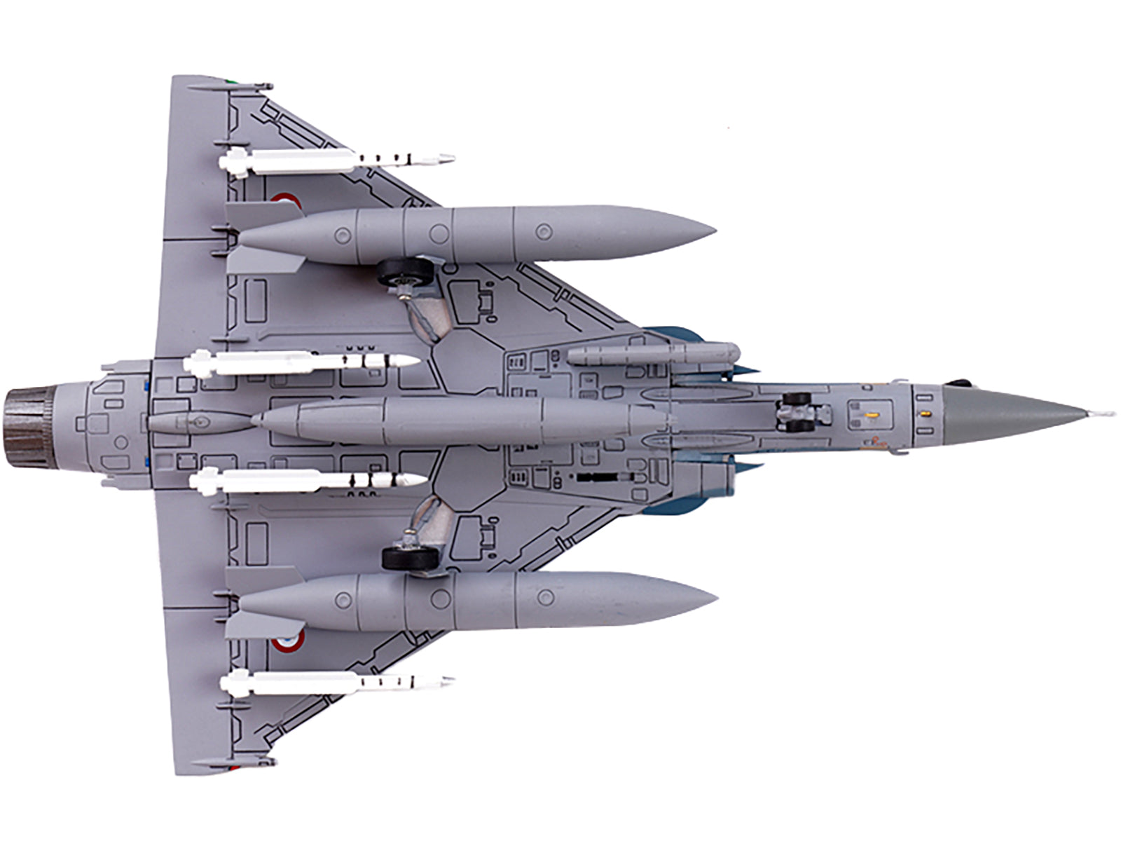 Dassault Mirage 2000-5F Fighter Aircraft "2-FK Cigognes" French Air Force "Wing" Series 1/72 Diecast Model by Panzerkampf-DiecastModeler.com