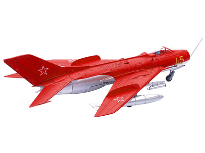 Mikoyan-Gurevich MiG-19S Farmer C Fighter Aircraft "Yellow 45" "VVS Display Team Soviet Air Force Kubinka Air Base" (1960) "Wing" Series  1/72 Diecast Model by Panzerkampf-DiecastModeler.com