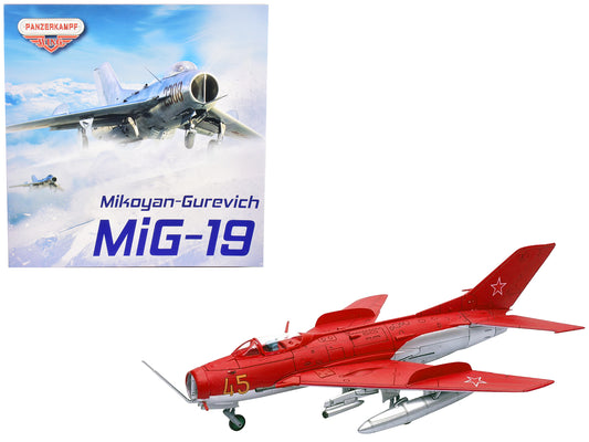Mikoyan-Gurevich MiG-19S Farmer C Fighter Aircraft "Yellow 45" "VVS Display Team Soviet Air Force Kubinka Air Base" (1960) "Wing" Series  1/72 Diecast Model by Panzerkampf-DiecastModeler.com