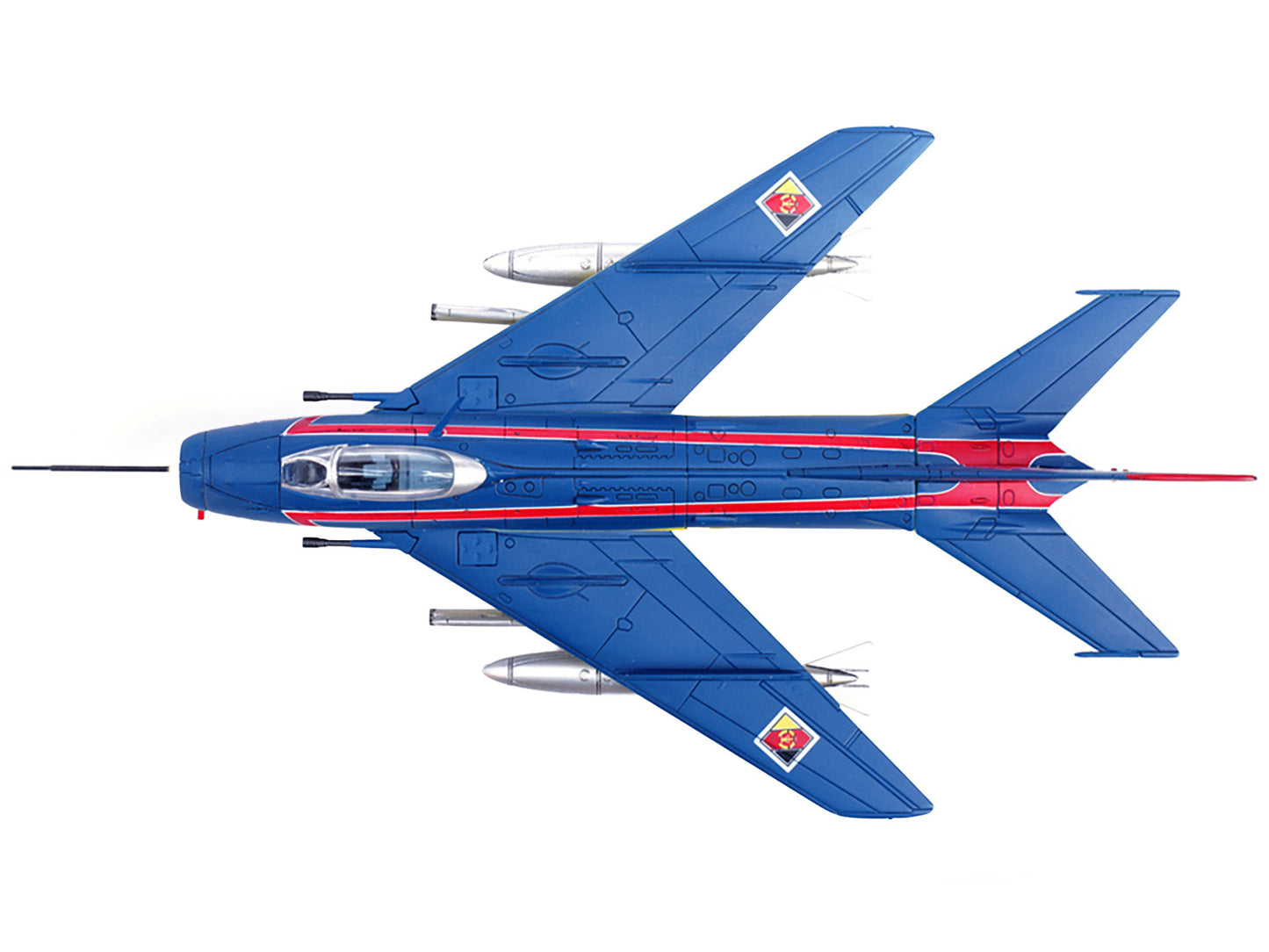 Mikoyan-Gurevich MiG-19S Farmer C Fighter Aircraft "1 Staffel/JG-3. Preschen." 5th World Aerobatic Championships (1968) "Wing" Series 1/72 Diecast Model by Panzerkampf-DiecastModeler.com