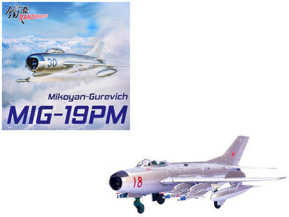 Mikoyan-Gurevich MiG-19PM Farmer-E Fighter Aircraft "Red 18" Soviet Air Force 1/72 Diecast Model by Panzerkampf-DiecastModeler.com