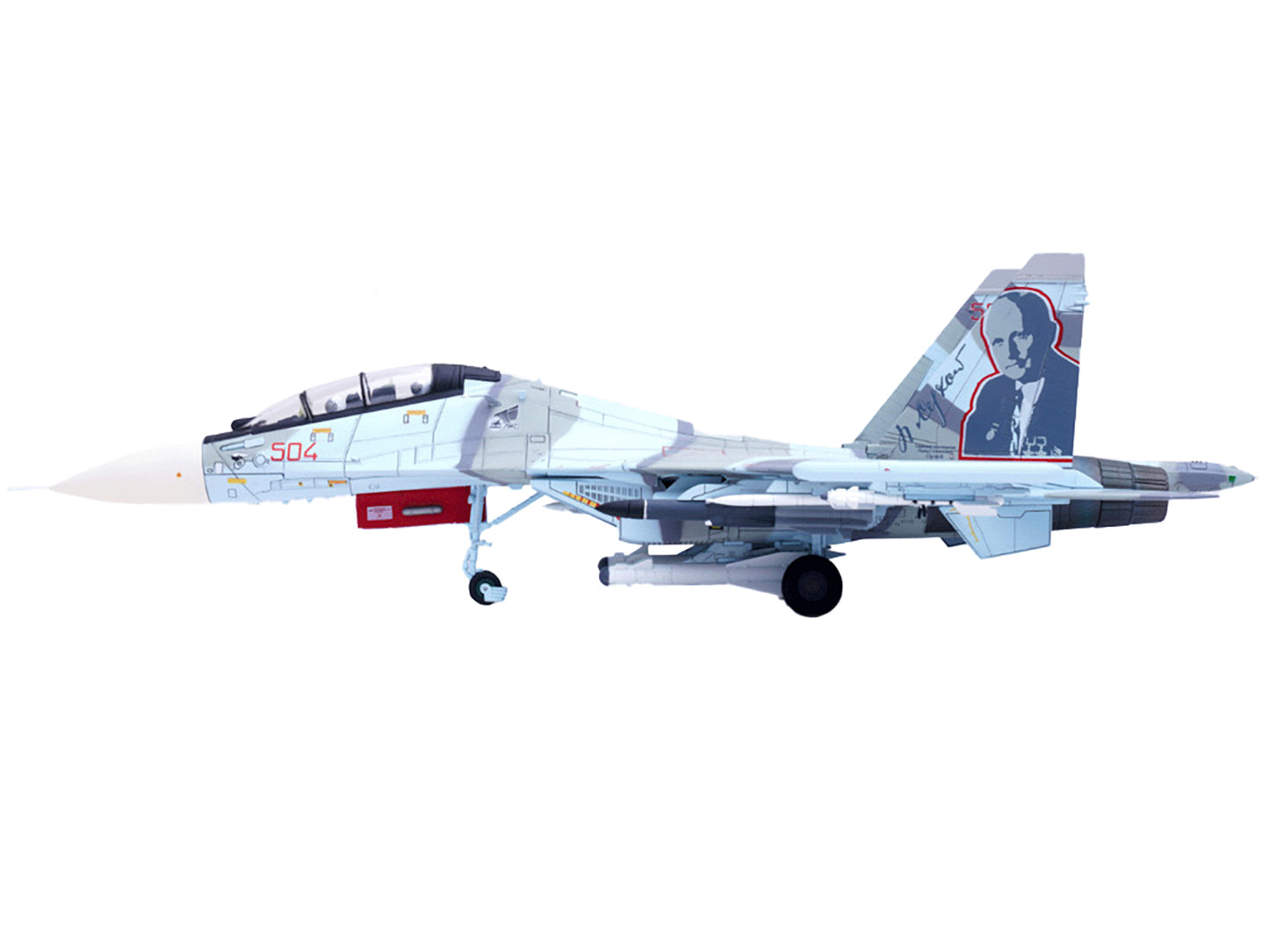 Sukhoi Su-30MKK Flanker-G Fighter Aircraft #504 "Russian Air Force" "Wing" Series 1/72 Diecast Model by Panzerkampf-DiecastModeler.com