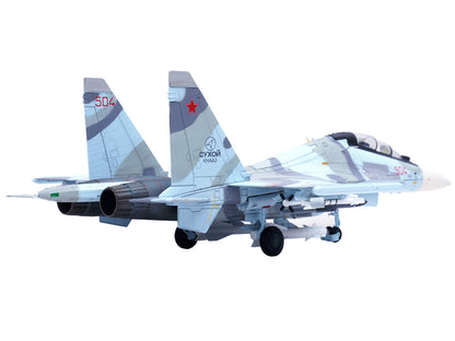 Sukhoi Su-30MKK Flanker-G Fighter Aircraft #504 "Russian Air Force" "Wing" Series 1/72 Diecast Model by Panzerkampf-DiecastModeler.com