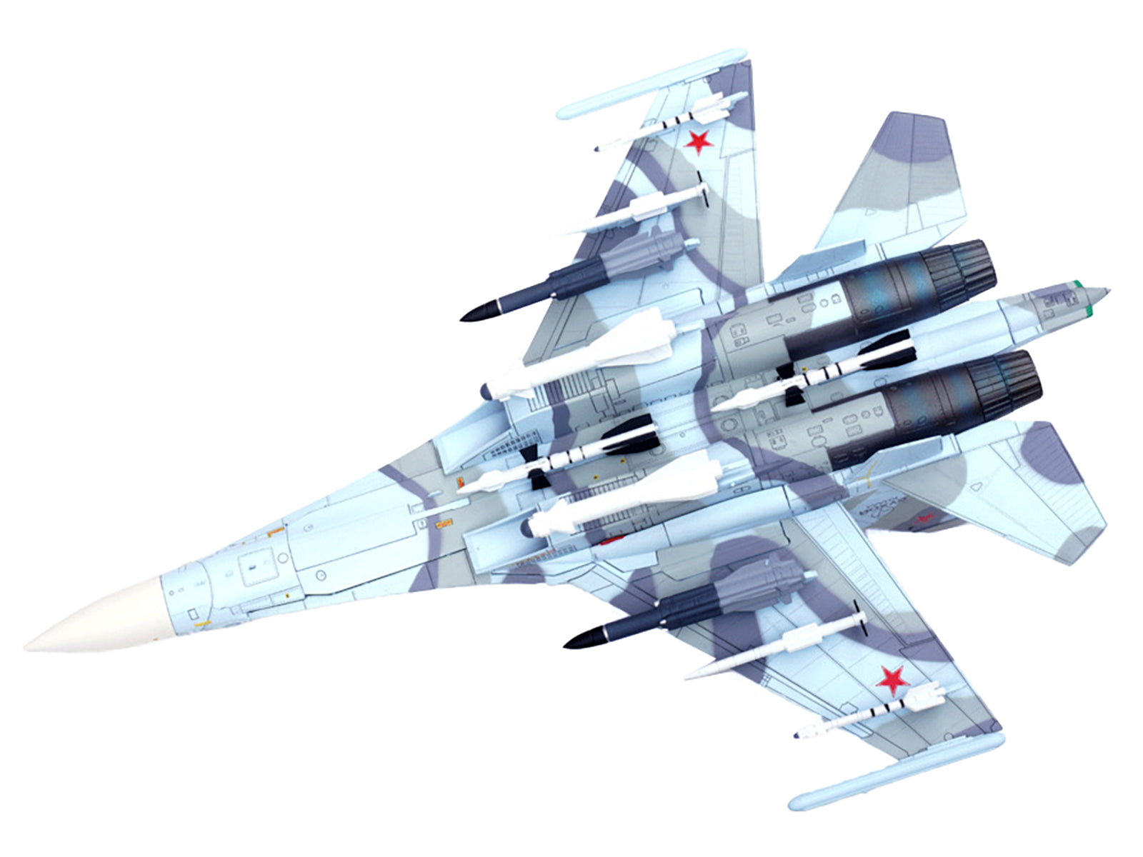 Sukhoi Su-30MKK Flanker-G Fighter Aircraft #504 "Russian Air Force" "Wing" Series 1/72 Diecast Model by Panzerkampf-DiecastModeler.com