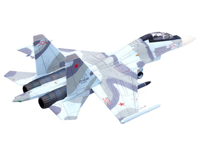 Sukhoi Su-30MKK Flanker-G Fighter Aircraft #504 "Russian Air Force" "Wing" Series 1/72 Diecast Model by Panzerkampf-DiecastModeler.com