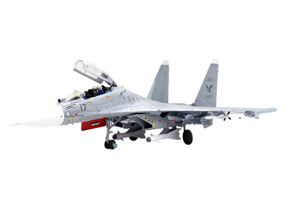 Sukhoi Su-30MKK Flanker-G Fighter Aircraft #17 "People's Liberation Army (PLA) Naval Aviation's Sea and Air Eagle Regiment" Chinese Air Force "Wing" Series 1/72 Diecast Model by Panzerkampf-DiecastModeler.com