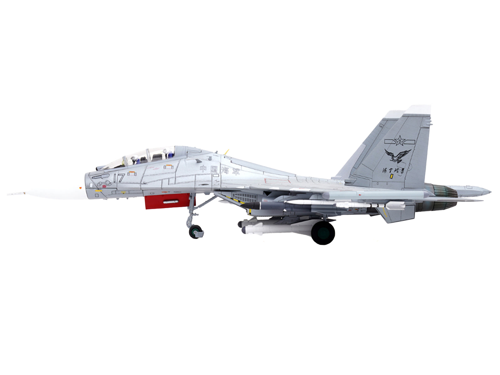 Sukhoi Su-30MKK Flanker-G Fighter Aircraft #17 "People's Liberation Army (PLA) Naval Aviation's Sea and Air Eagle Regiment" Chinese Air Force "Wing" Series 1/72 Diecast Model by Panzerkampf-DiecastModeler.com
