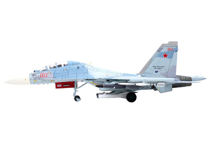 Sukhoi Su-30M2 Flanker-C Fighter Aircraft #80 "Russian Air Force" "Wing" Series 1/72 Diecast Model by Panzerkampf-DiecastModeler.com