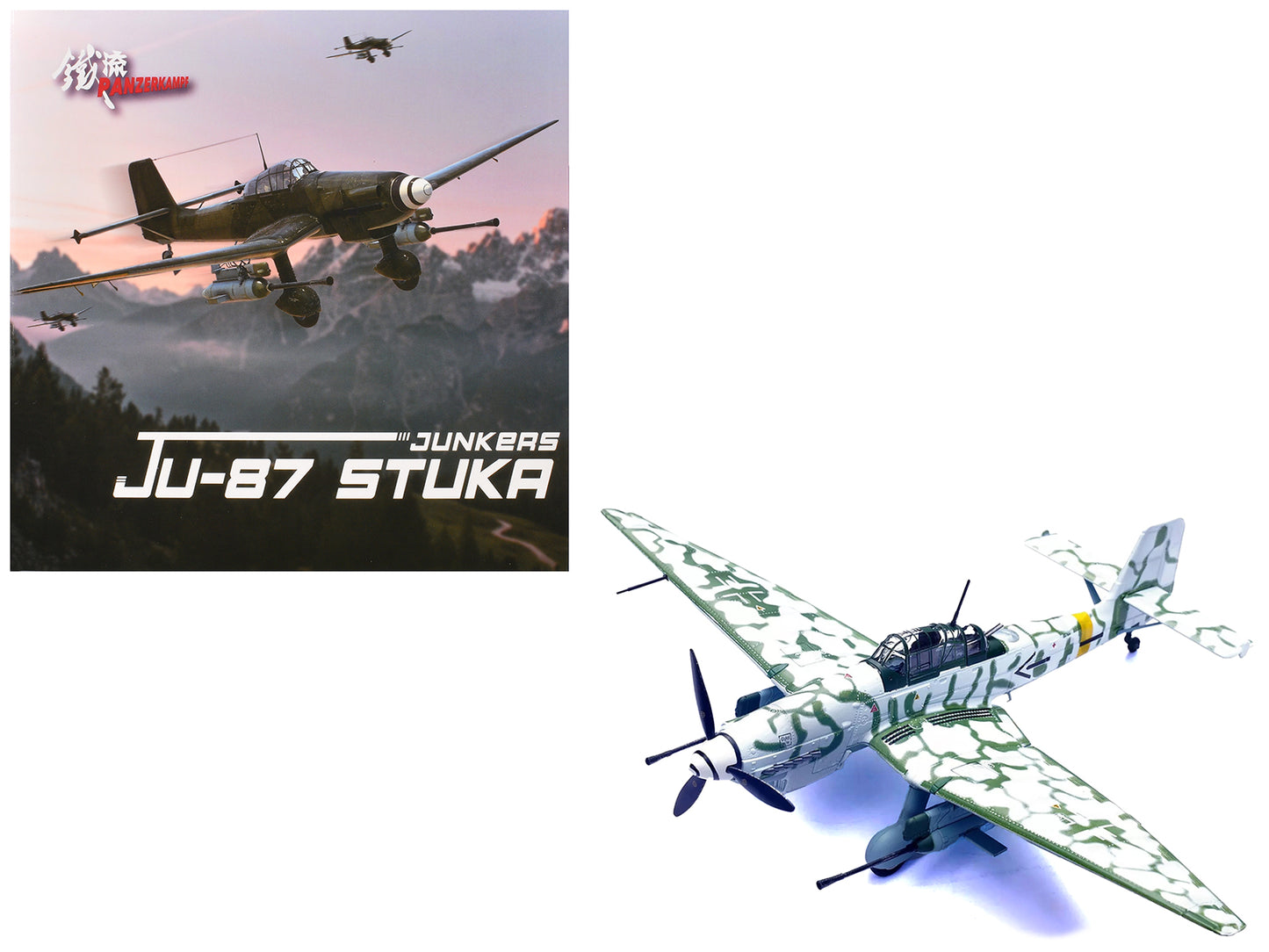 Junkers Ju 87G2 Stuka Bomber Aircraft "10.(Pz)/SG 2 Immelmann Markisch Friedland Pomerania" (1945) German Luftwaffe "Wing" Series 1/72 Diecast Model by Panzerkampf-DiecastModeler.com