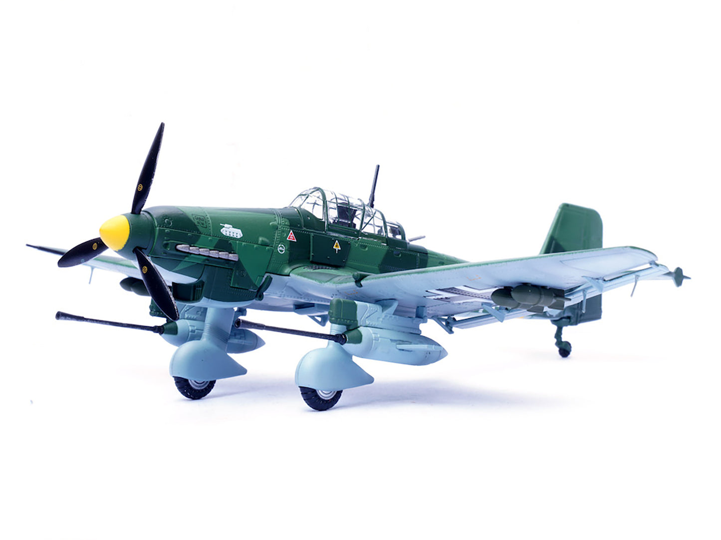 Junkers Ju 87G1 Stuka Bomber Aircraft "10.(Pz)/SG 2 Immelmann GS+MH Dubno Ukraine" (1944) German Luftwaffe "Wing" Series 1/72 Diecast Model by Panzerkampf-DiecastModeler.com