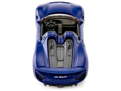 Porsche 918 Spyder Matt Blue Diecast Model Car by Siku-DiecastModeler.com