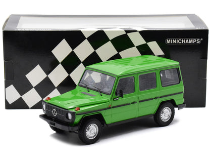 1980 Mercedes-Benz G-Model (LWB) Green with Black Stripes Limited Edition to 402 pieces Worldwide 1/18 Diecast Model Car by Minichamps