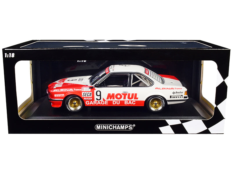 BMW 635 CSi #9 R. Hollinger - F. Giroix - J. Krucker "Motul / Garage du Bac" 24H of Spa (1984) Limited Edition to 300 pieces Worldwide 1/18 Diecast Model Car by Minichamps-DiecastModeler.com
