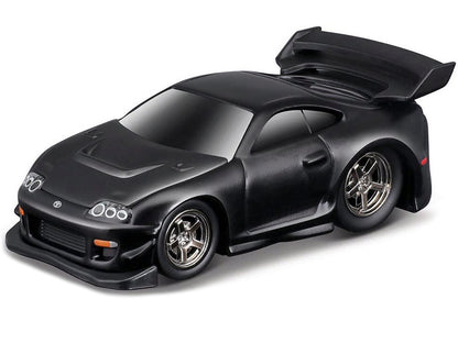 1995-97 Toyota Supra (MK4) Matt Black 1/64 Diecast Model Car by Muscle Machines-DiecastModeler.com