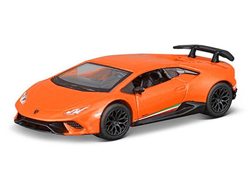 Lamborghini Huracan Performante Orange "Speed Icons" Series 1/64 Diecast Model Car by Maisto-DiecastModeler.com