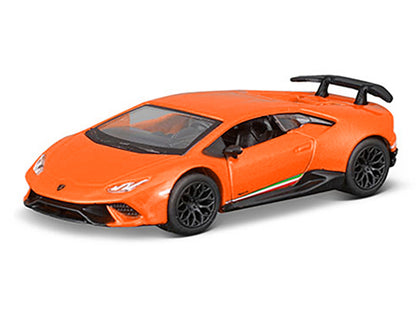 Lamborghini Huracan Performante Orange "Speed Icons" Series 1/64 Diecast Model Car by Maisto-DiecastModeler.com