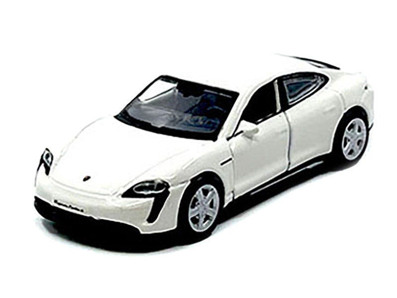 Porsche Taycan Turbo S White "Speed Icons" Series 1/64 Diecast Model Car by Maisto-DiecastModeler.com