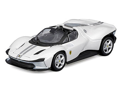 Ferrari Daytona SP3 White Metallic "Speed Icons" Series 1/64 Diecast Model Car by Maisto