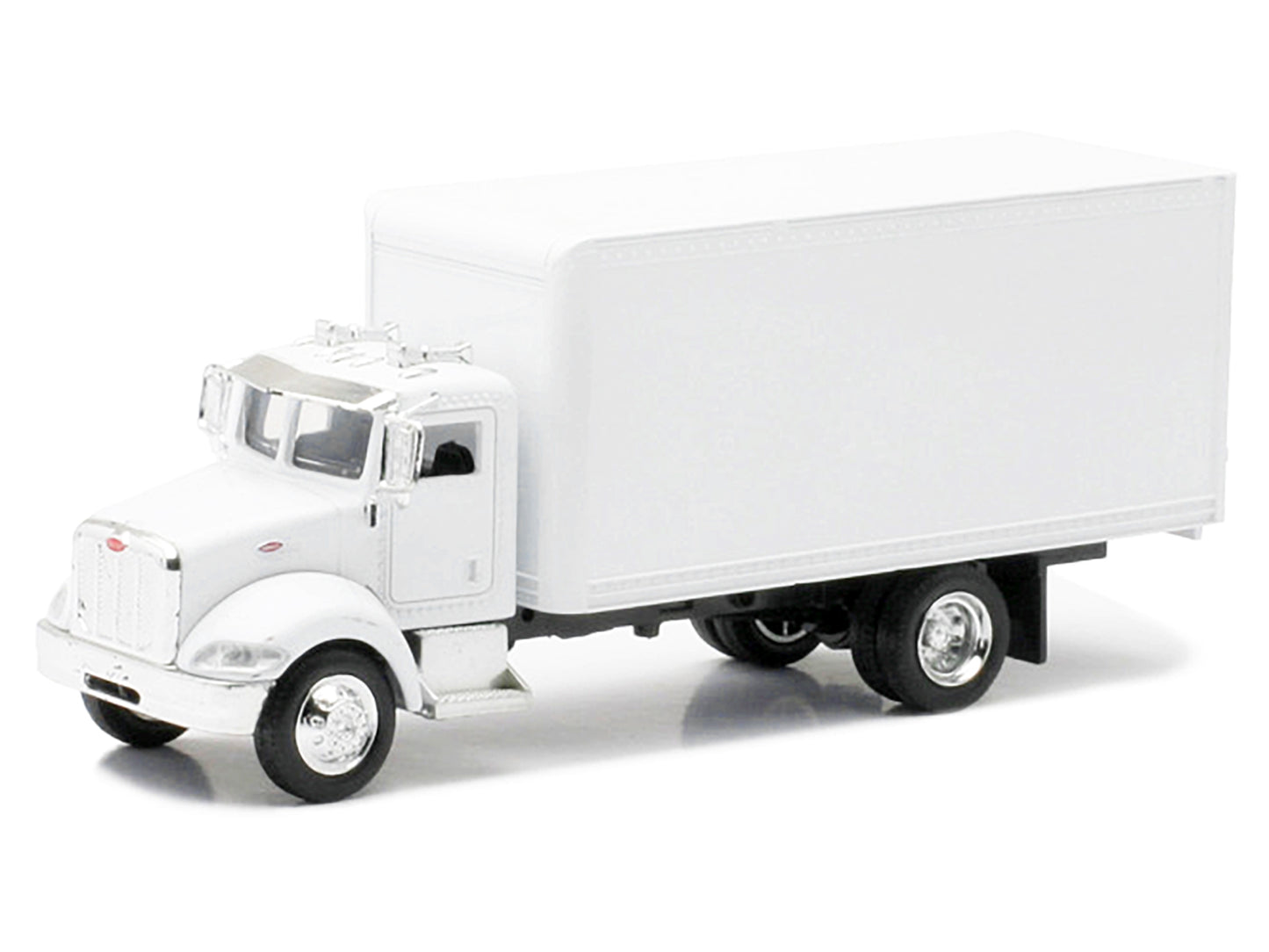 Peterbilt Utility 335 Box Truck White 1/43 Diecast Model by New Ray