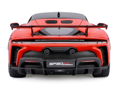 Ferrari SF90 XX Stradale Red with Black Top "Race + Play" Series 1/18 Diecast Model Car by Bburago