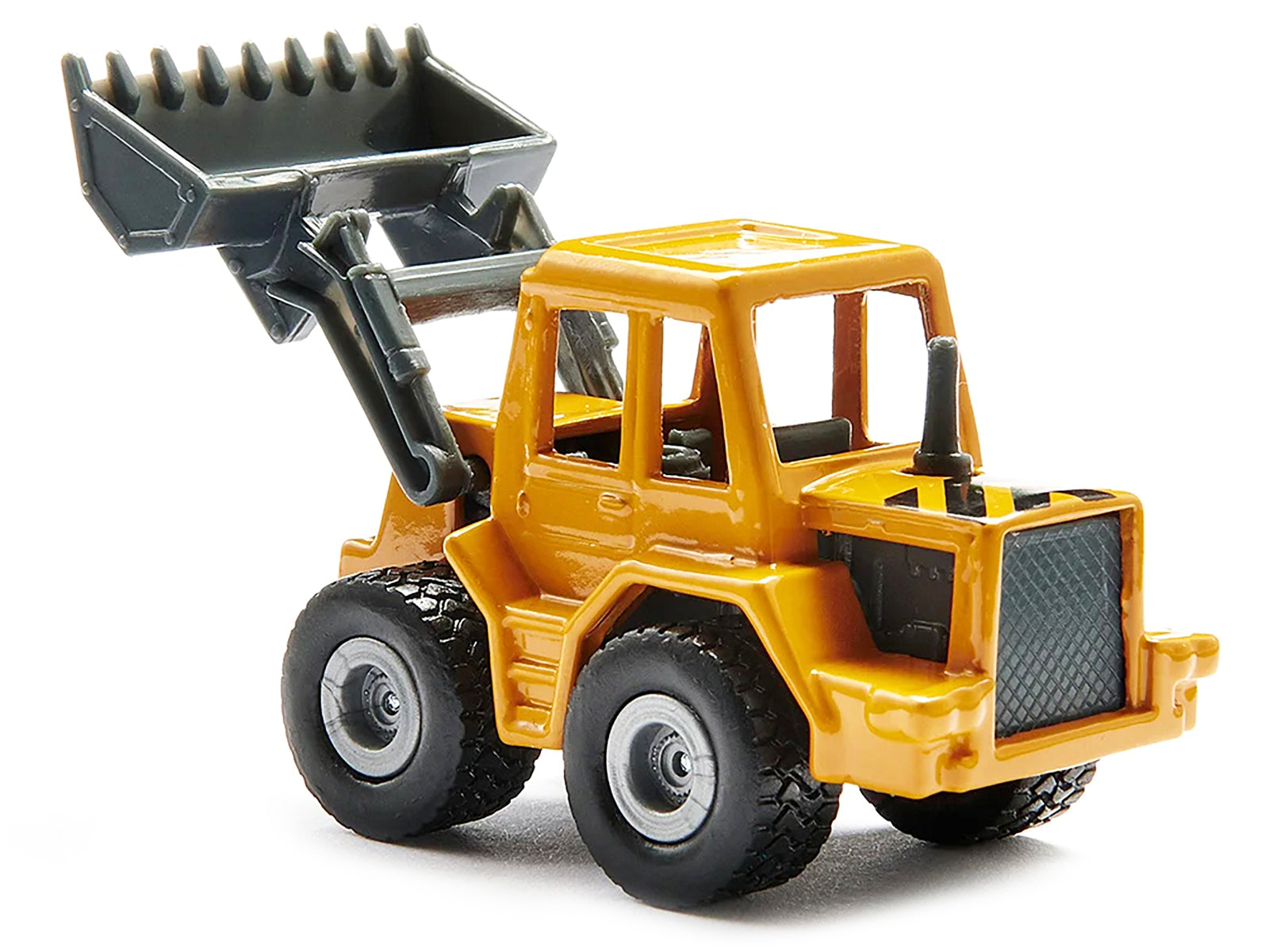 Truck with Low Loader Trailer and Front Loader Yellow Diecast Model by Siku-DiecastModeler.com