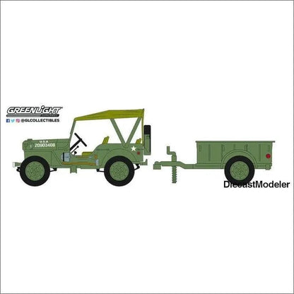 1:64 Hitch & Tow Series 22 - 1943 Willys MB Jeep with M5 Liquid Vesicant-DiecastModeler.com