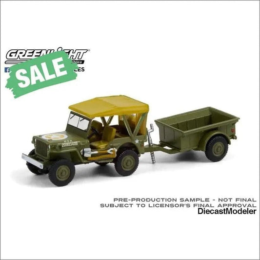1:64 Hitch & Tow Series 22 - 1943 Willys MB Jeep with M5 Liquid Vesicant-DiecastModeler.com