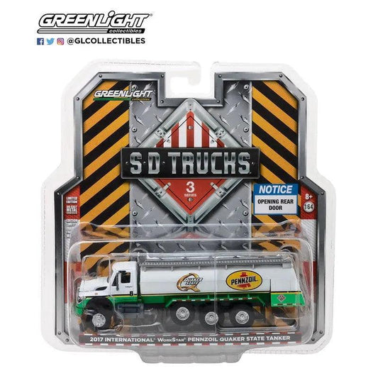 1:64 SD Trucks 3 - 2017 Intl WorkStar Tanker Truck - Pennzoil Quaker State-DiecastModeler.com
