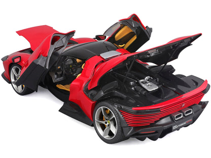 Ferrari Daytona SP3 Red with Black Top "Signature Series" 1/18 Diecast Model Car by Bburago