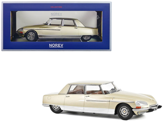 1969 Citroen DS 21 Lorraine Champagne Gold Metallic 1/18 Diecast Model Car by Norev-DiecastModeler.com
