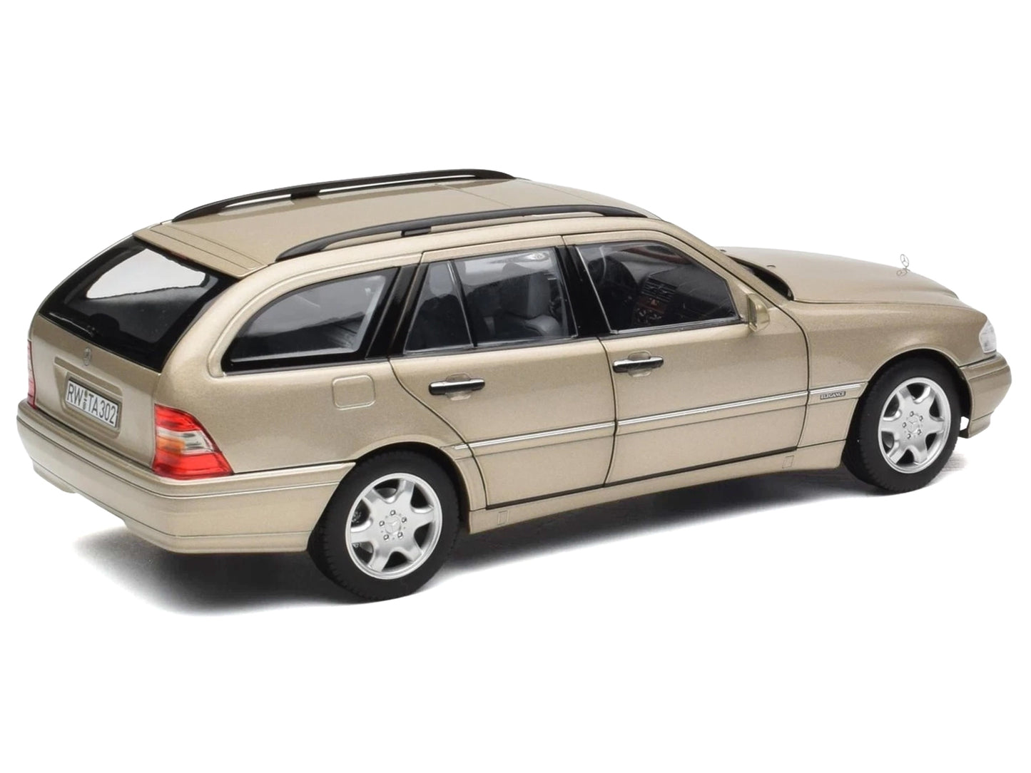 1997 Mercedes-Benz C-Class T-Model Smoke Silver Metallic 1/18 Diecast Model Car by Norev