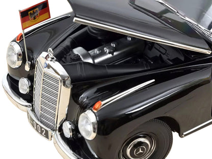 1955 Mercedes-Benz 300 Black "German Chancellor Konrad Adenauer" 1/18 Diecast Model Car by Norev-DiecastModeler.com