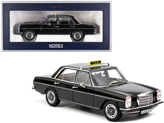 1968 Mercedes-Benz 200 Taxi Black 1/18 Diecast Model Car by Norev-DiecastModeler.com