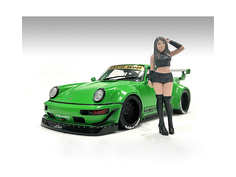 "Auto Salon Girls" Figure 2 for 1/18 Scale Models by American Diorama-DiecastModeler.com