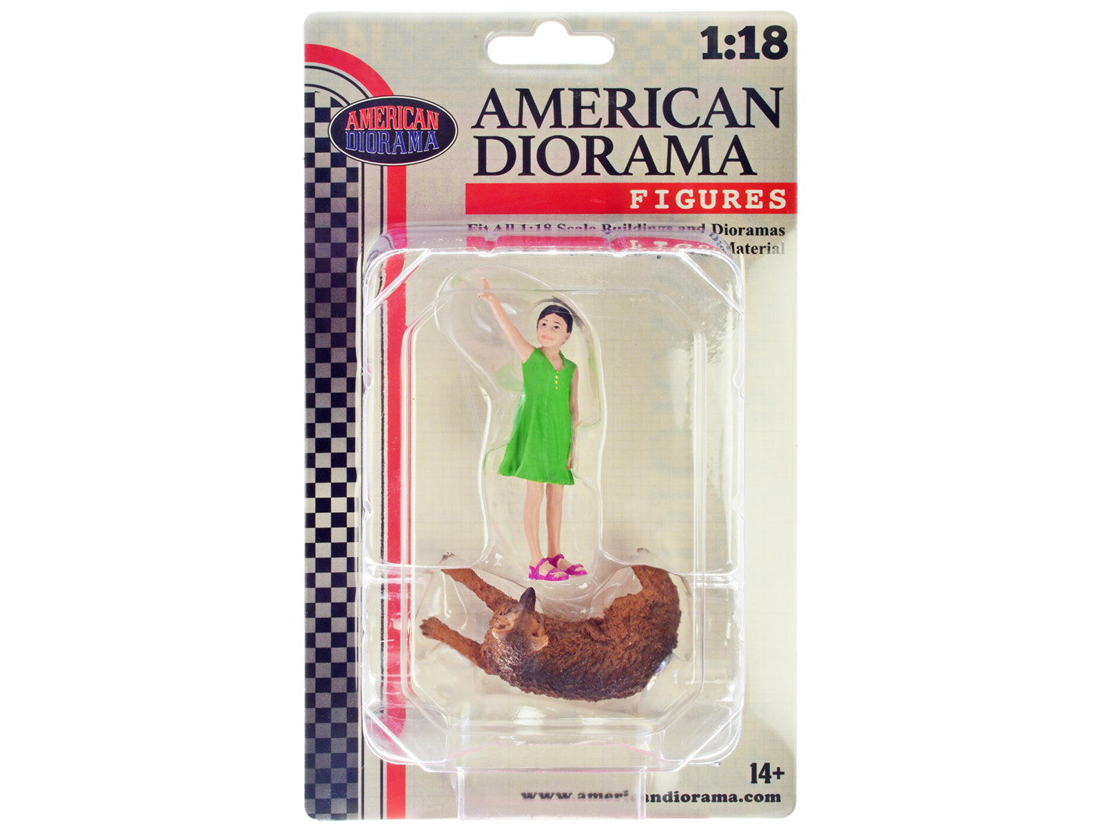 "Figure18 Series 1" Figure 703 Set of 2 pieces for 1/18 Scale Models by American Diorama-DiecastModeler.com