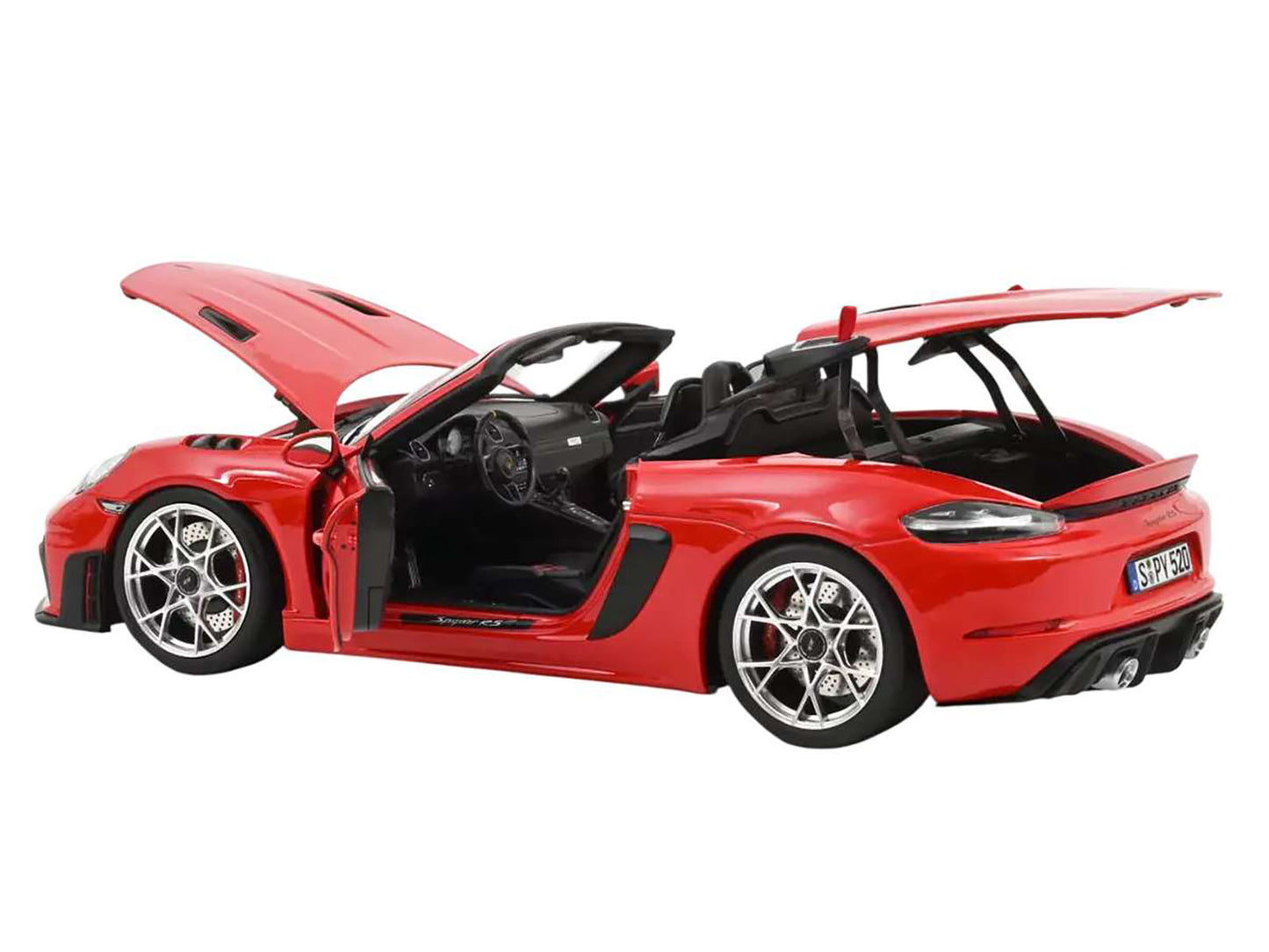 2023 Porsche 718 Spyder RS Guards Red 1/18 Diecast Model Car by Norev