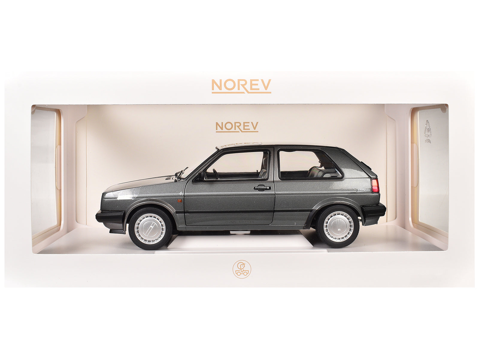 1989 Volkswagen Golf Champion Gray Metallic 1/18 Diecast Model Car by Norev-DiecastModeler.com