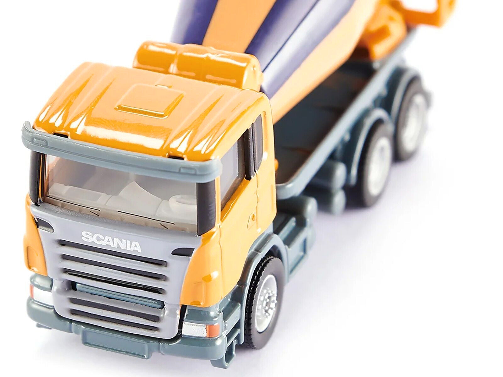 Scania Mixer Truck Yellow 1/87 (HO) Diecast Model by Siku-DiecastModeler.com