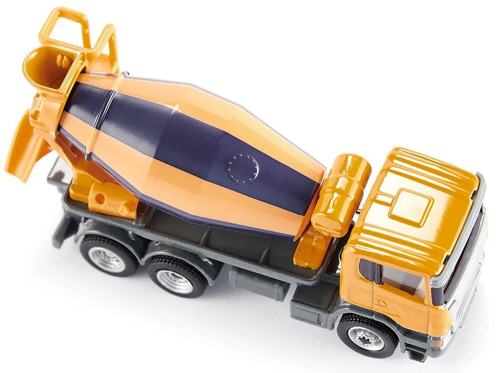 Scania Mixer Truck Yellow 1/87 (HO) Diecast Model by Siku-DiecastModeler.com