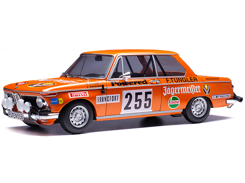 BMW 2002 #255 Wolfgang Stiller - Axel Wagener "Rallye Monte-Carlo" (1973) 1/18 Diecast Model Car by IXO Models