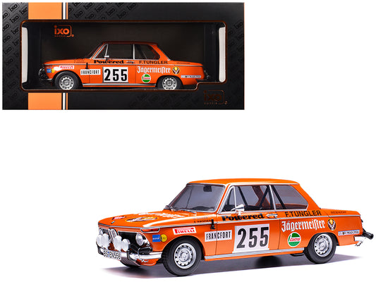 BMW 2002 #255 Wolfgang Stiller - Axel Wagener "Rallye Monte-Carlo" (1973) 1/18 Diecast Model Car by IXO Models-DiecastModeler.com